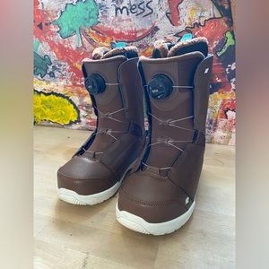 K2 Haven Women's Snowboarding Boots (W8) Brown leather NWT BOA